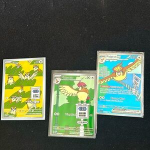 Pidgey, Pidgeotto, Pidgeot special illustration set